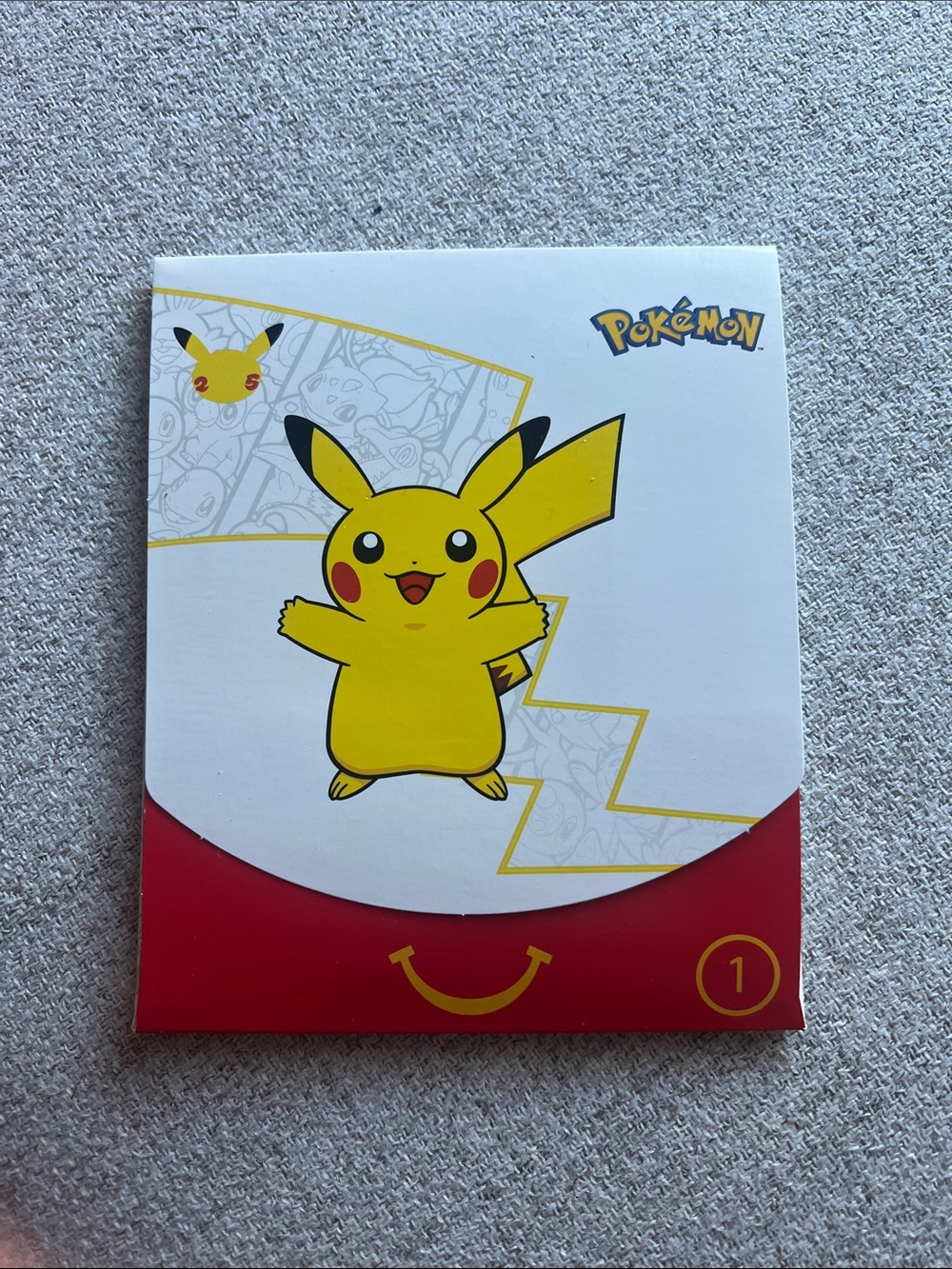 2021 McDonald's Pokémon 25th Anniversary booster pack